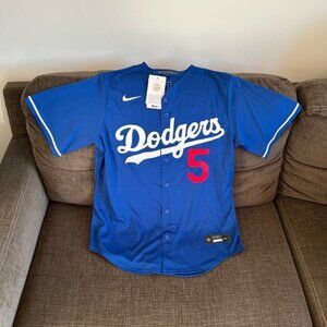 Nike Authentic Los Angeles Dodgers Freddie Freeman #5 Blue Jersey